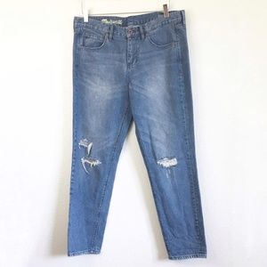 Madewell Boyjean Distressed Jeans 100% Cotton